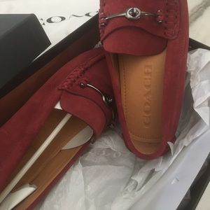 Coach suede  loafers